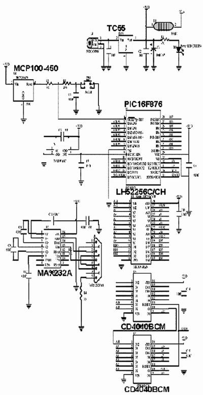 圖1、圖2、圖4和圖5中布線的電路原理圖